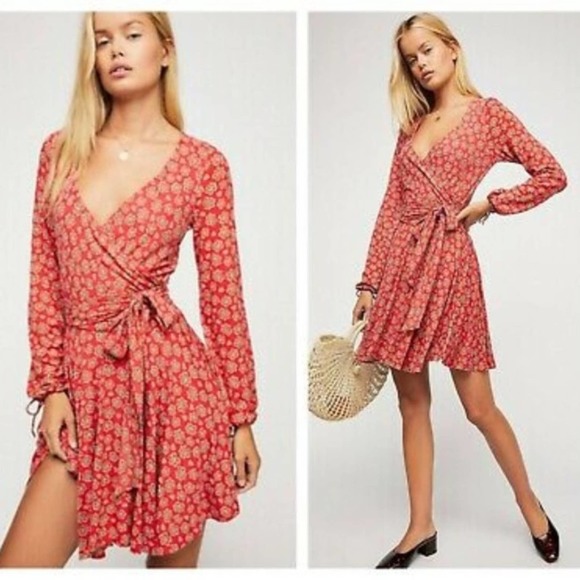 Free People Dresses & Skirts - NWT Free People Pradera Wrap Mini Dress Size Large